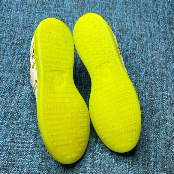 Adidas Stan Smith Monsters Inc Mike Wazowski Sneakers in White Green - Picture 6 of 7